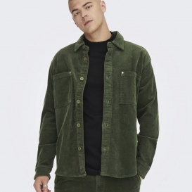 Alyx olive corduroy men overshirt