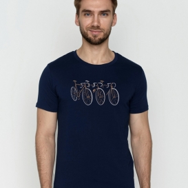Tripple Bike navy men t-shirt