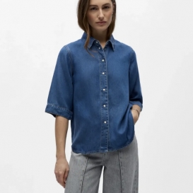 Bekky blue denim ladies shirt