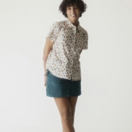 Alyssa off white allover ladies shirt