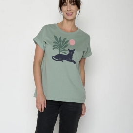 Ertha green ladies top