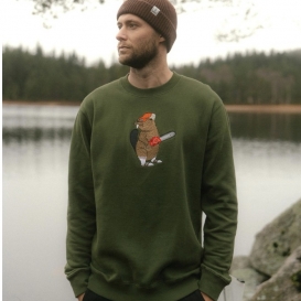 Smart beaver army men t-shirt men crewneck sweater