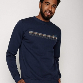 Multi Bike blue men crew neck sweater