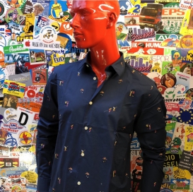 Denys blue shirt