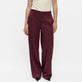 Leyla burgundy wide ladies pants