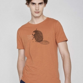 Wood orange men t-shirt