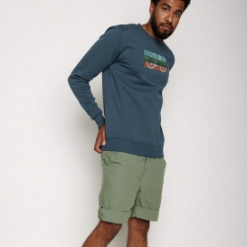 Mountain Bike stone men crew neck sweater