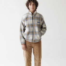 Solana checkered ladies teddy jacket