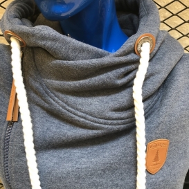 Carsonby navy melange zipped sweater