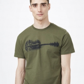 Nature Guitar olive men t-shirt