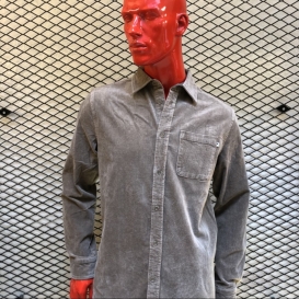 Compaction corduroy khaki shirt