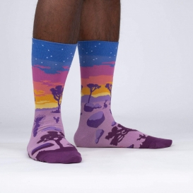 Desert At Night men socks