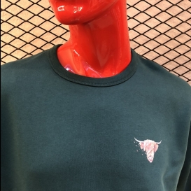 Highland Cow crew neck sweater