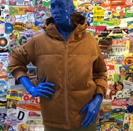 Technical brown jacket