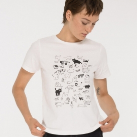 More Cats white ladies t-shirt