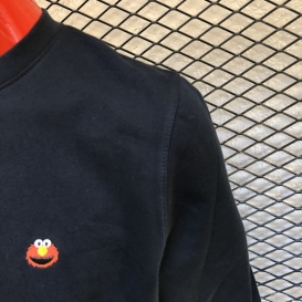 Elmo black crew neck sweater 