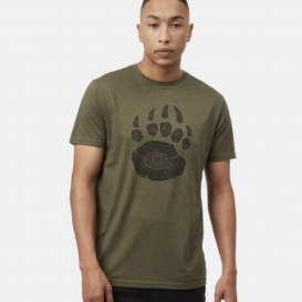 Give Paw olive men t-shirt