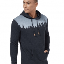 Landscape black men hooded sweater
