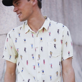 Friends optic white men shirt