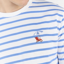 Summer beach striped men t-shirt
