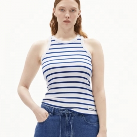 Julla blue striped ladies tanktop