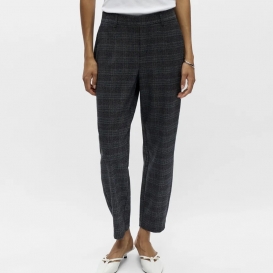Joya grey checkered slim ladies pants