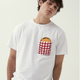 Mc Fair Burger white unisex t-shirt