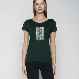 Free bird green ladies t-shirt
