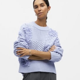 Nohia lilac ladies crew neck knit