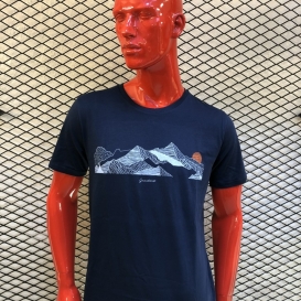 Mountain Lines navy t-shirt