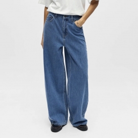 Elmy wide denim ladies pants