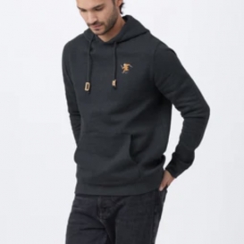 Funny Bigfoot dark grey men hooded sweater