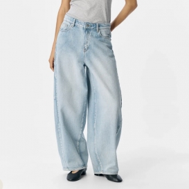 Anny blue denim super barrel ladies pants