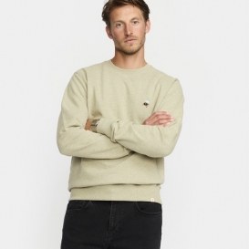 Turntable green men crew neck sweater