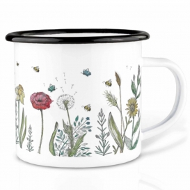 Let It Grow Emaille Coffee cup