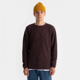 Stedsegrøn wine men crew neck knit