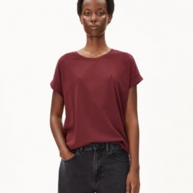 Libby burgundy ladies top