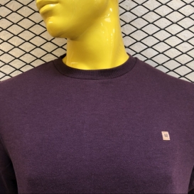 Cork Logo mulberry crew neck sweater