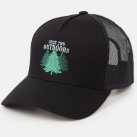 Outdoor black unisex cap