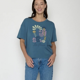 Karley blue ladies top