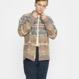 Stian multi brown men overshirt