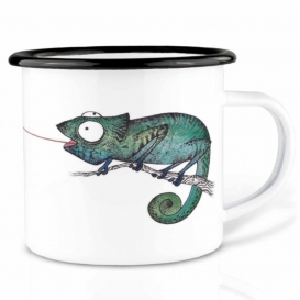  Chameleon Emaille Coffee cup