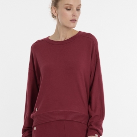 Bela wine ladies knit sweater