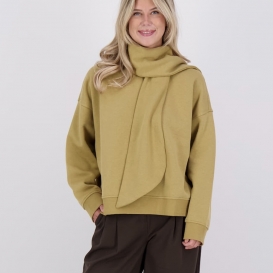 Nada ochre scarf ladies sweater