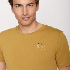 Bike Stitch ochre men t-shirt