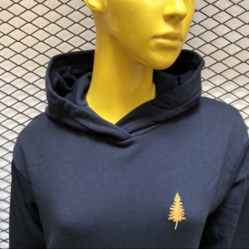 Golden Spruce black hooded sweater