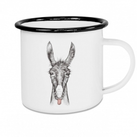 Free Donkey Emaille Coffee cup