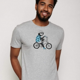 Sloth Bike grey men t-shirt