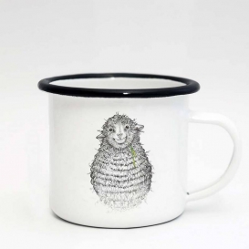 Sheep Grazing Emaille Coffee cup