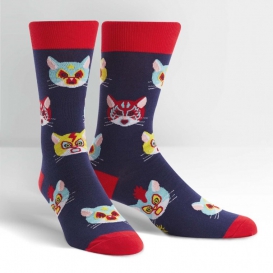 Lucha Cat socks